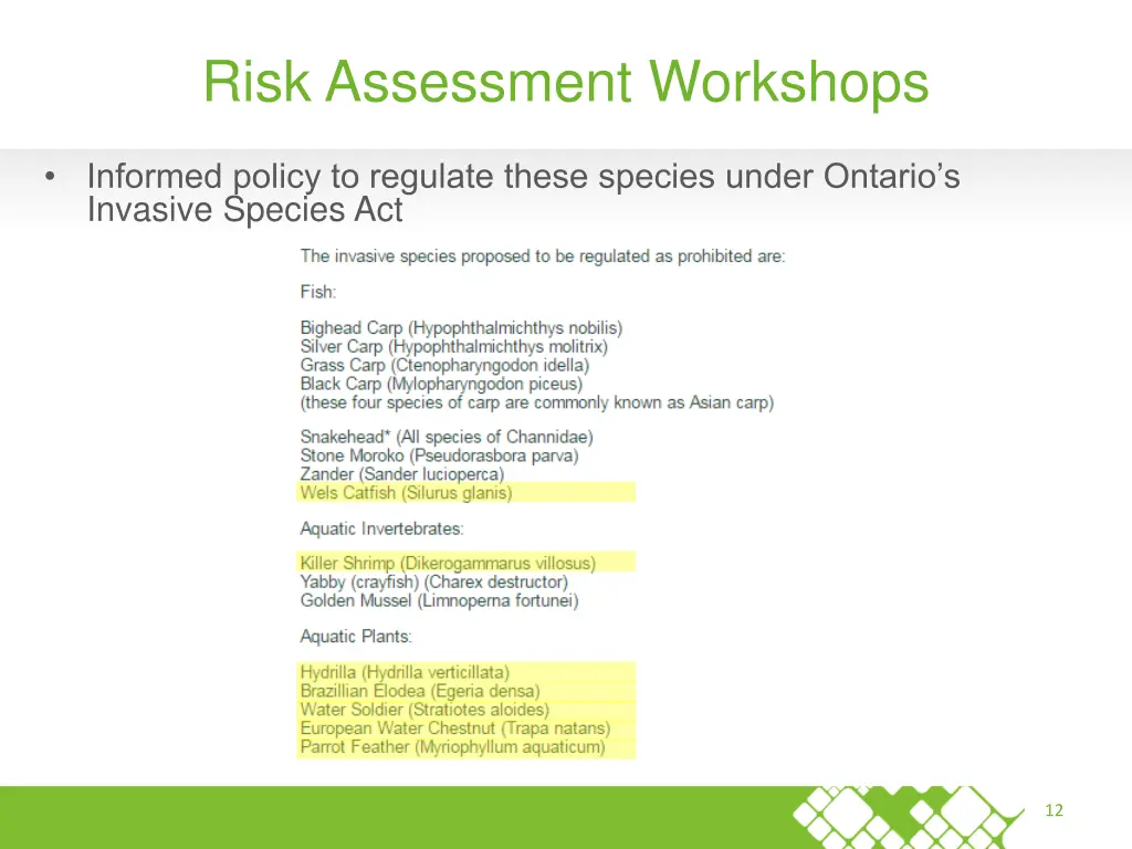 risk assessment workshops 1