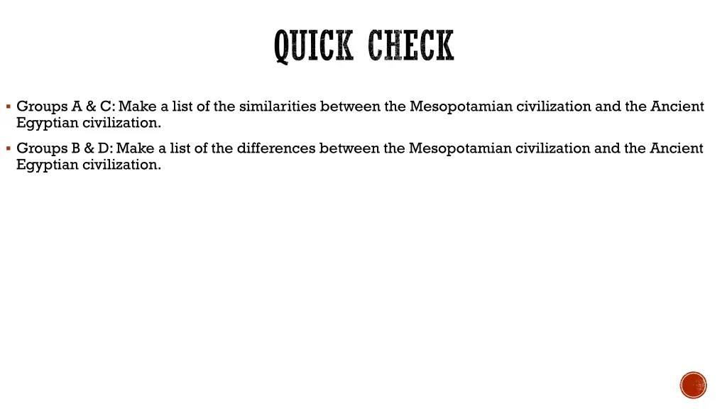 groups a c make a list of the similarities