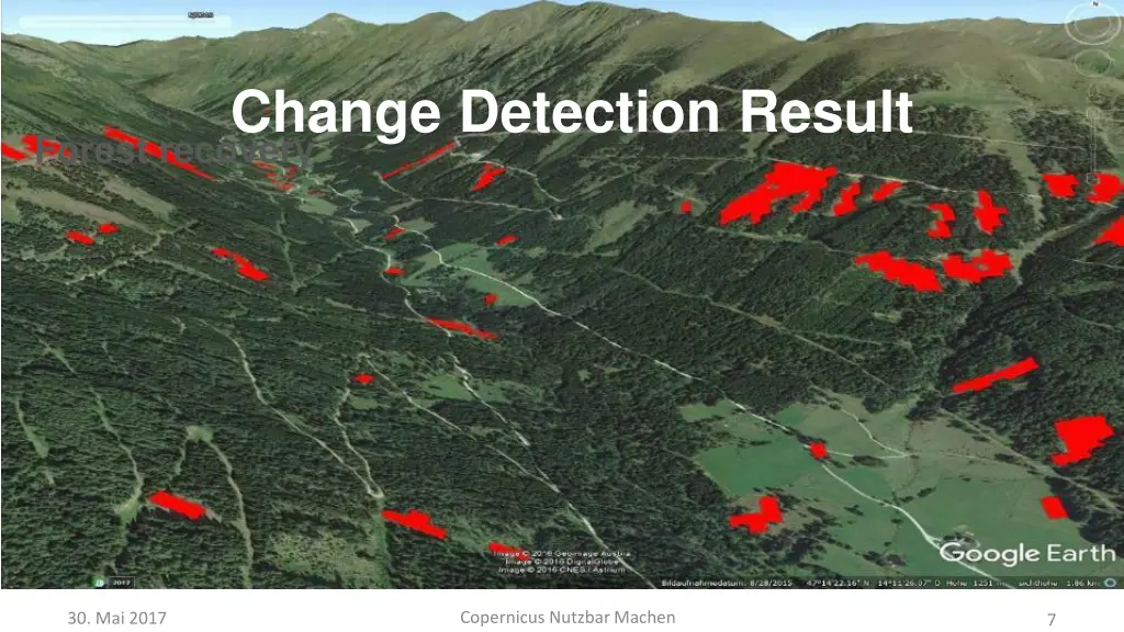 change detection result forest recovery