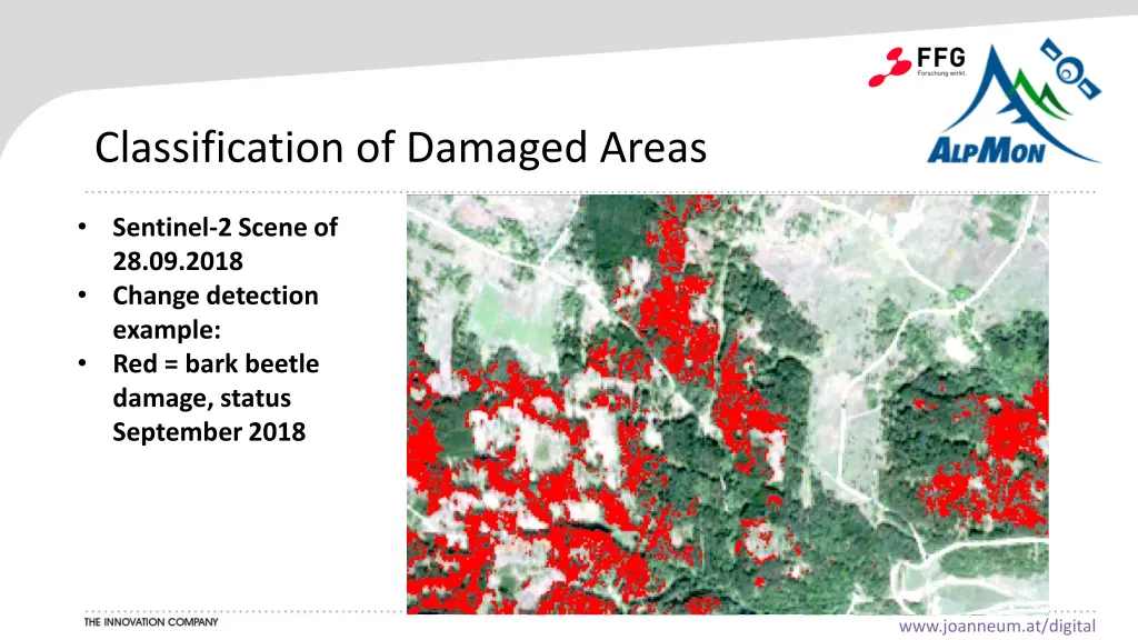 classification of damaged areas
