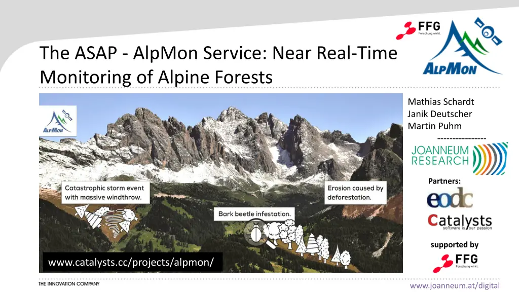 the asap alpmon service near real time monitoring