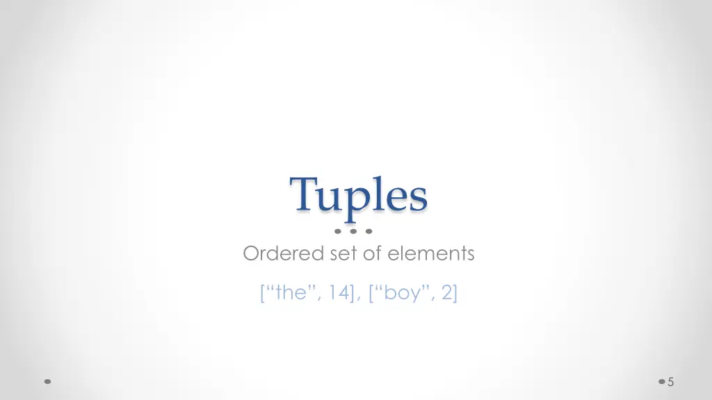 tuples