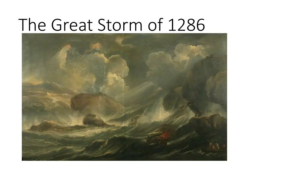 the great storm of 1286