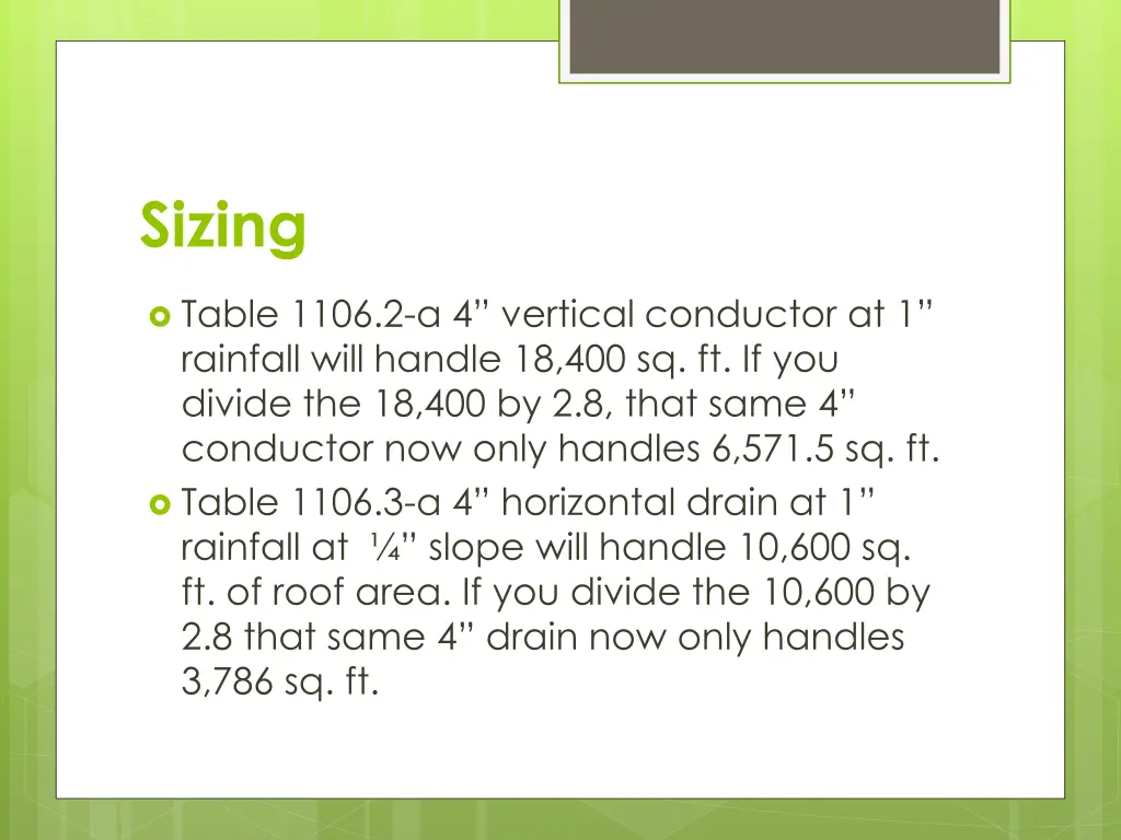 sizing
