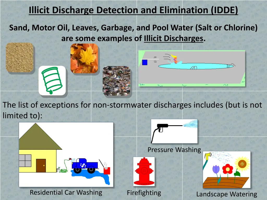 illicit discharge detection and elimination idde