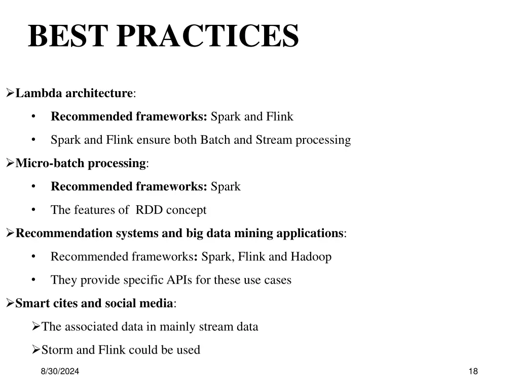 best practices