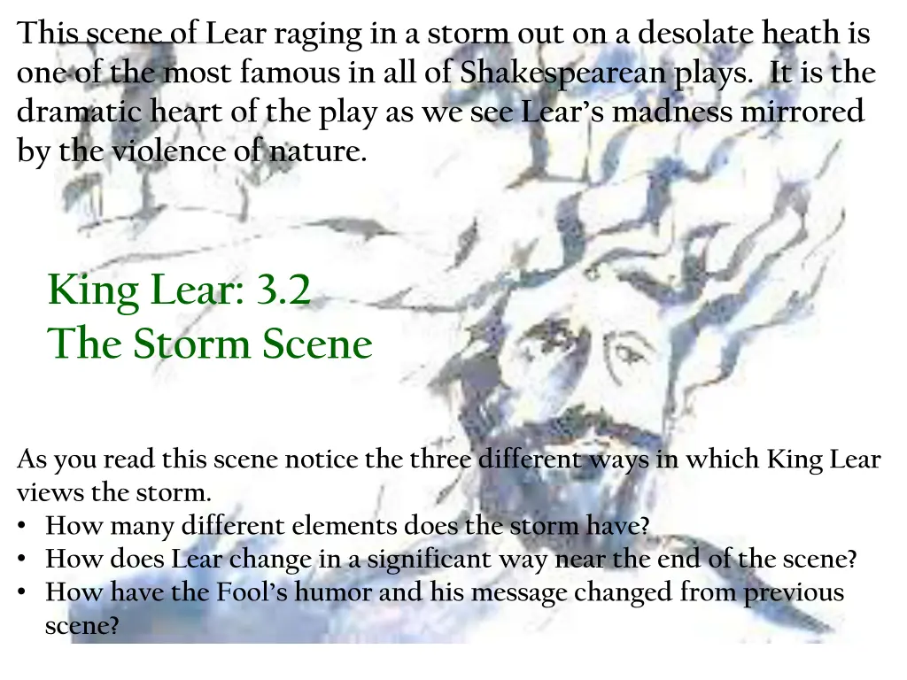 this scene of lear raging in a storm