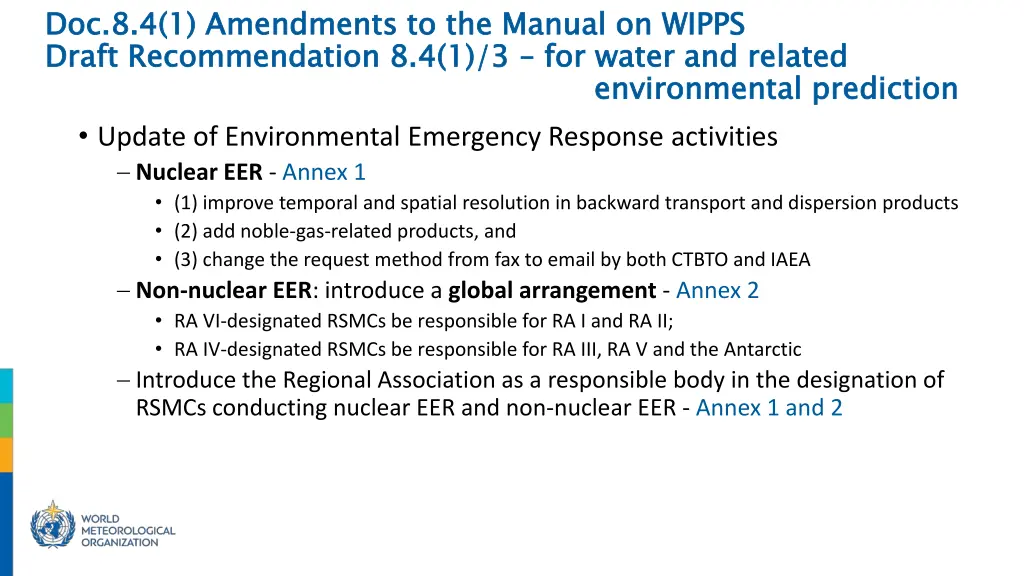doc 8 4 1 amendments to the manual on wipps draft