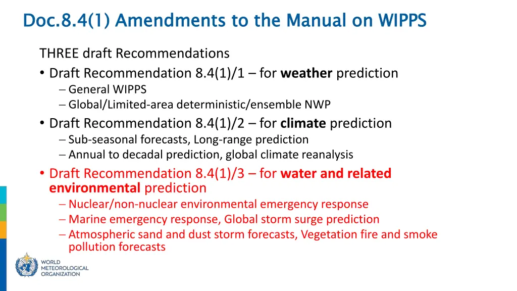 doc 8 4 1 amendments to the manual on wipps