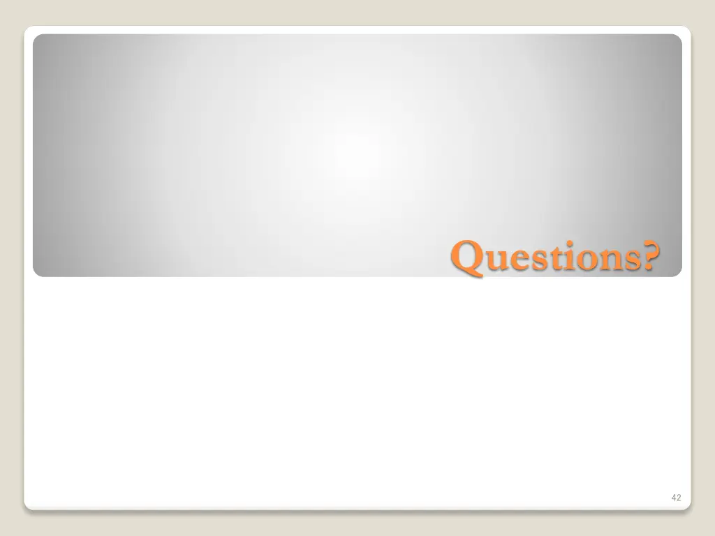 questions