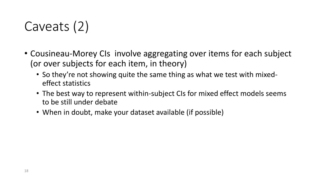 caveats 2