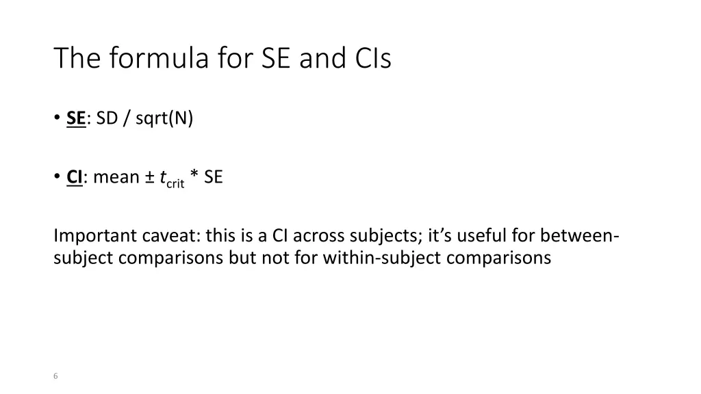the formula for se and cis