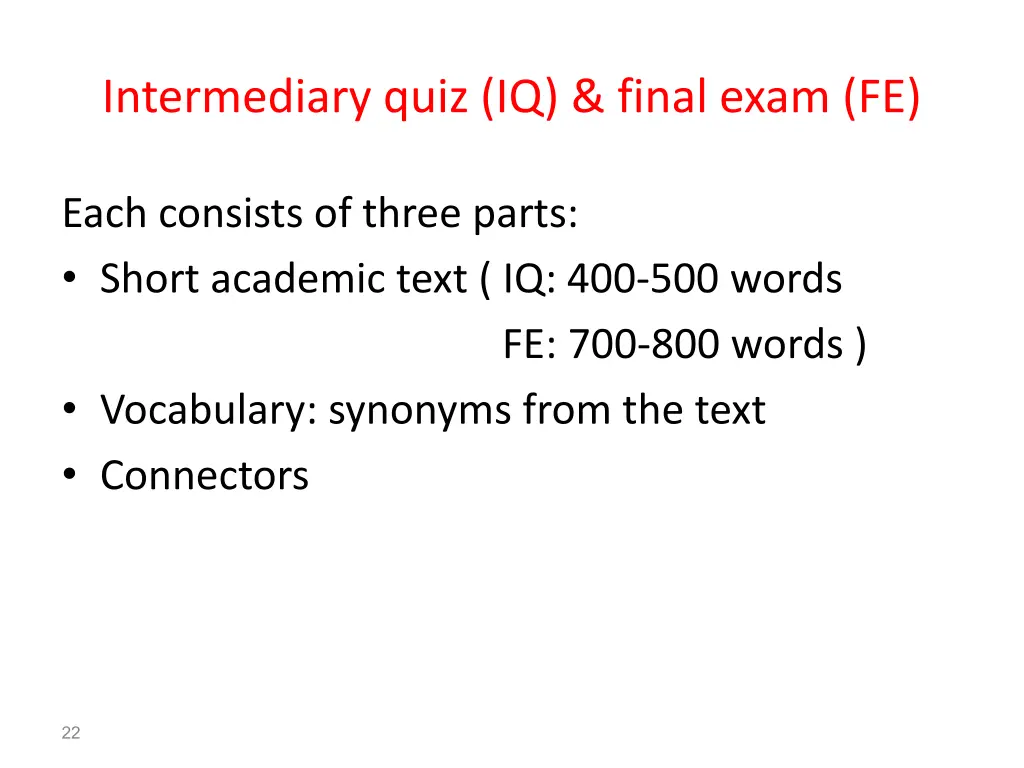 intermediary quiz iq final exam fe