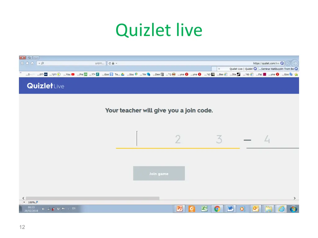 quizlet live