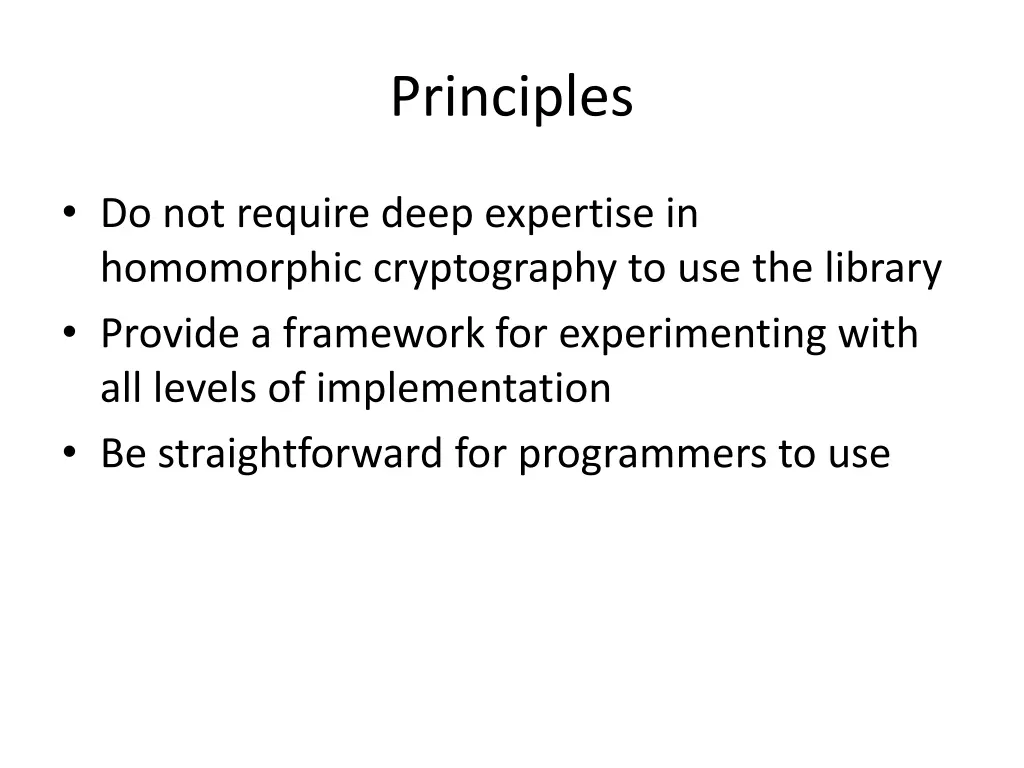 principles