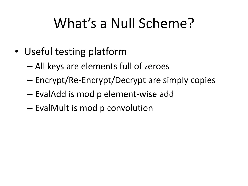 what s a null scheme