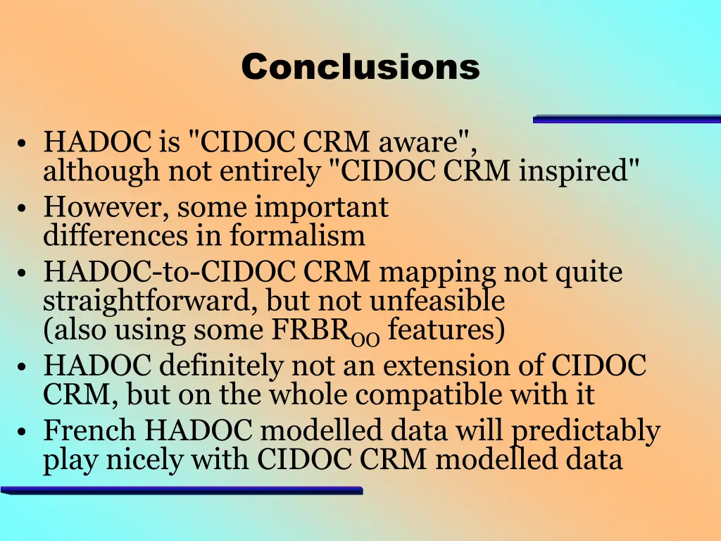 conclusions