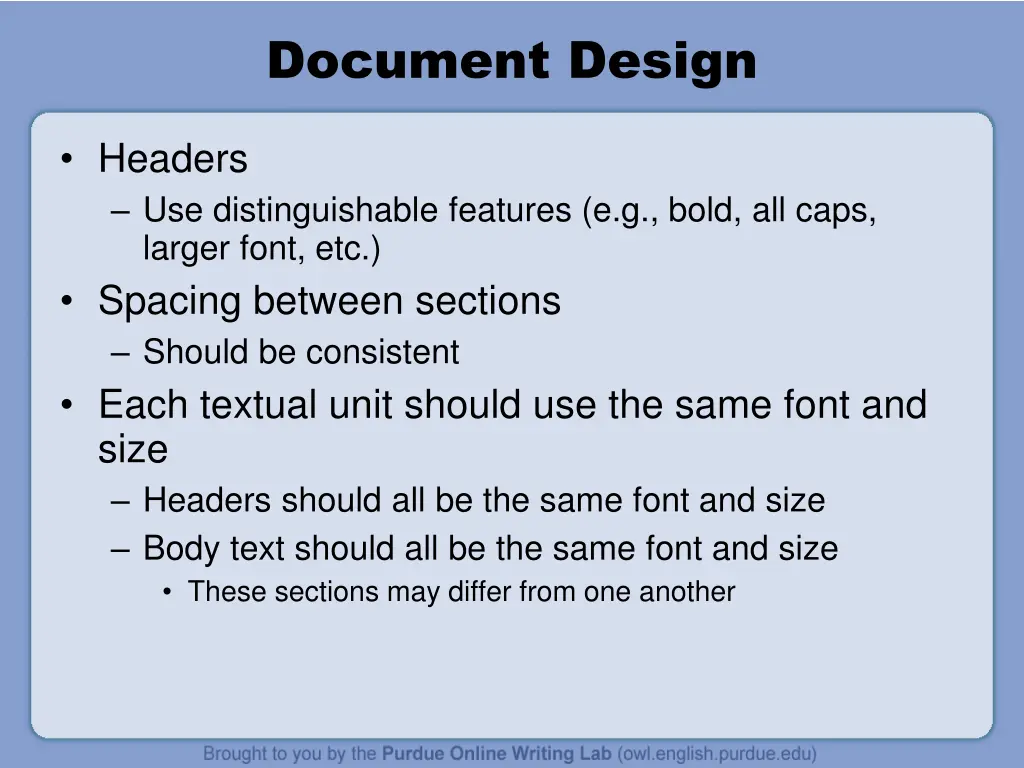document design