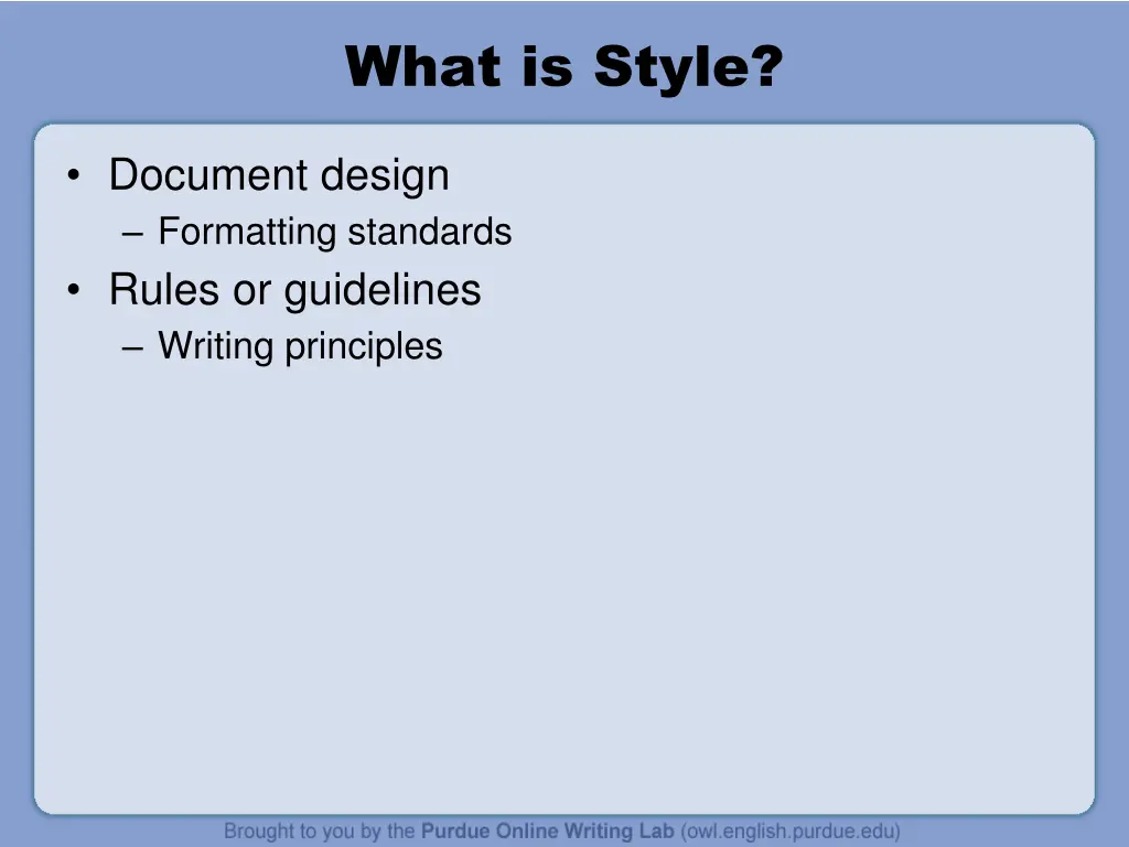what is style