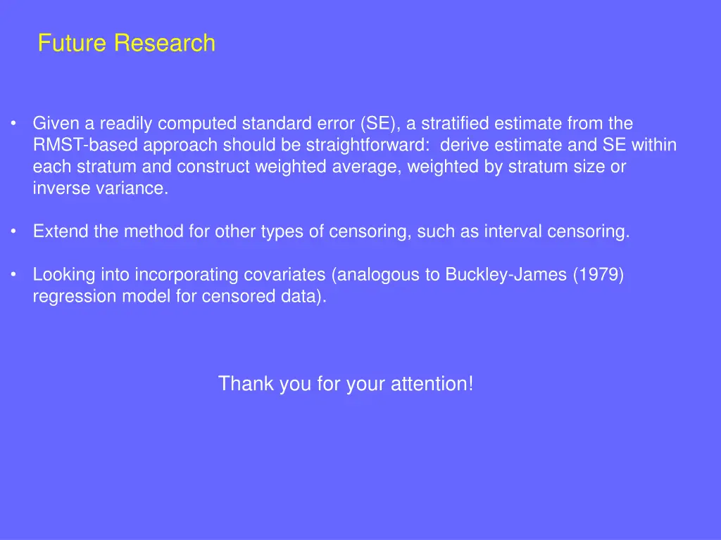 future research