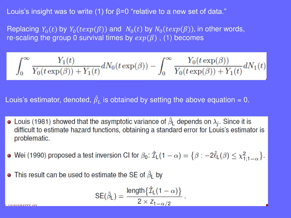 louis s insight was to write 1 for 0 relative