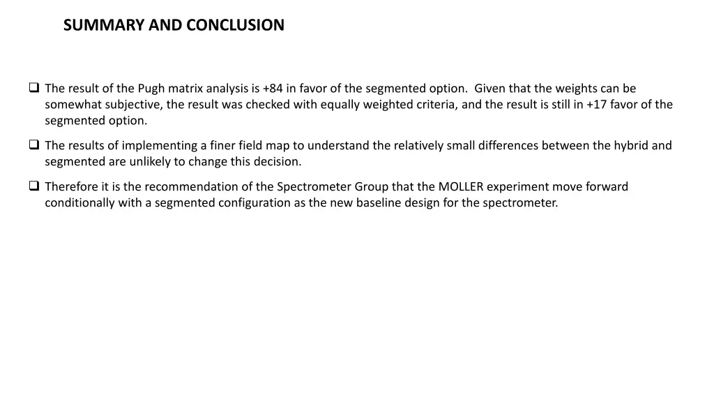 summary and conclusion