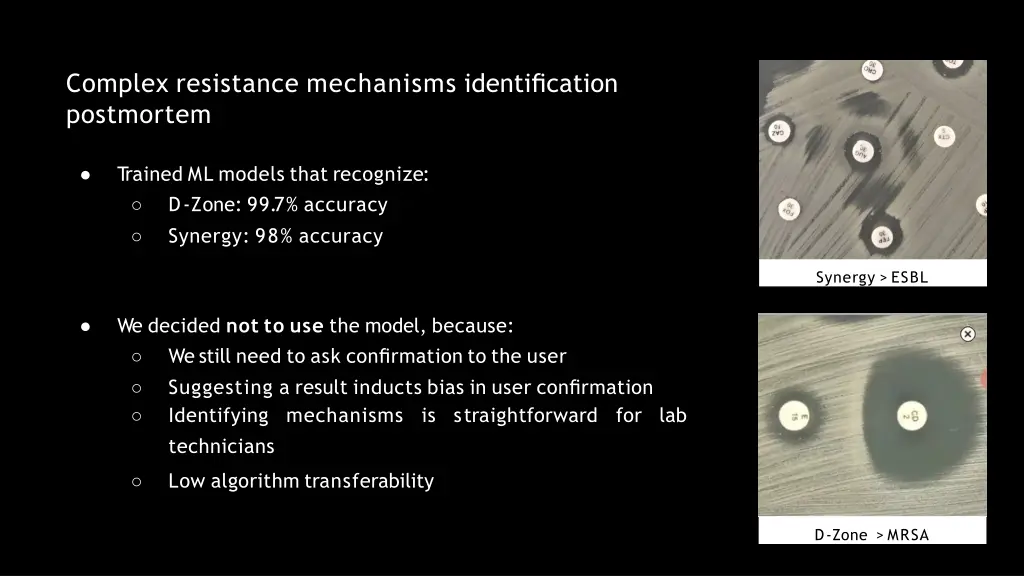complex resistance mechanisms identification