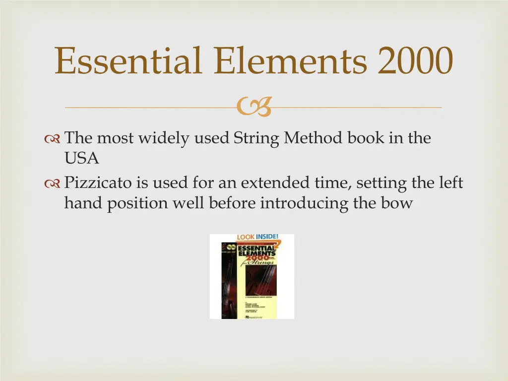 essential elements 2000