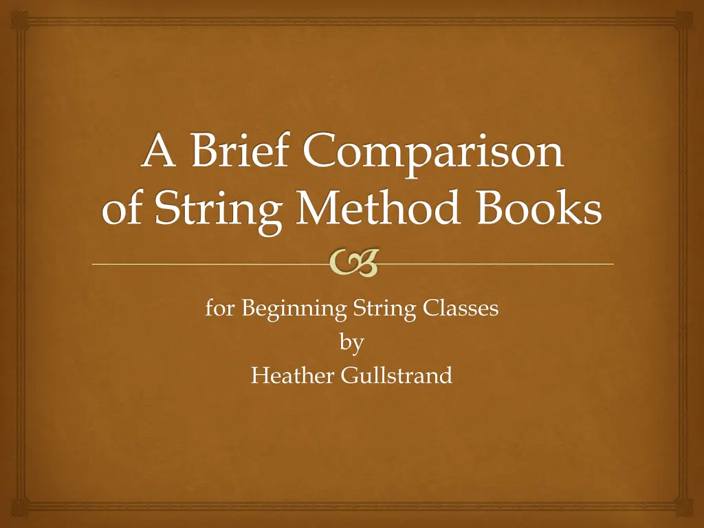 for beginning string classes by heather gullstrand
