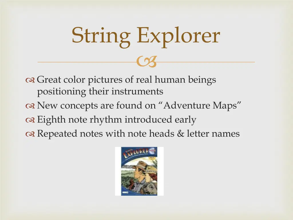 string explorer