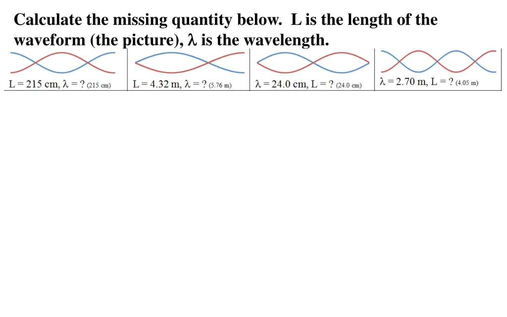 calculate the missing quantity below 2