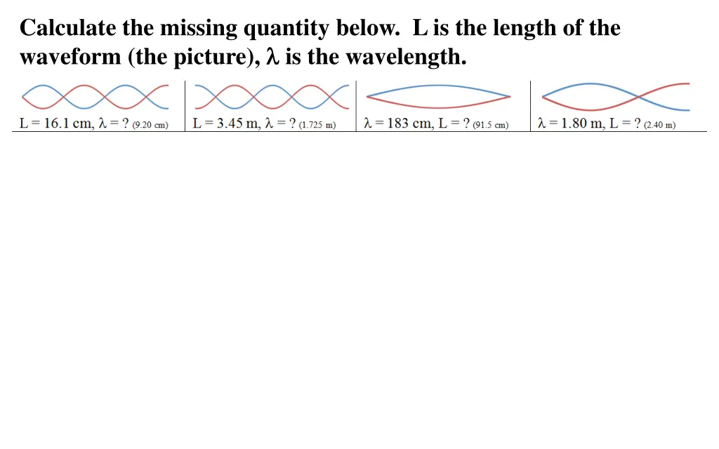 calculate the missing quantity below 4