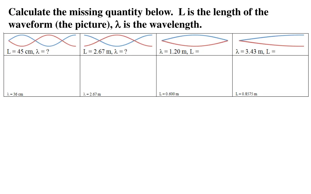 calculate the missing quantity below