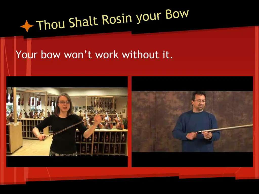 your bow won t work without it