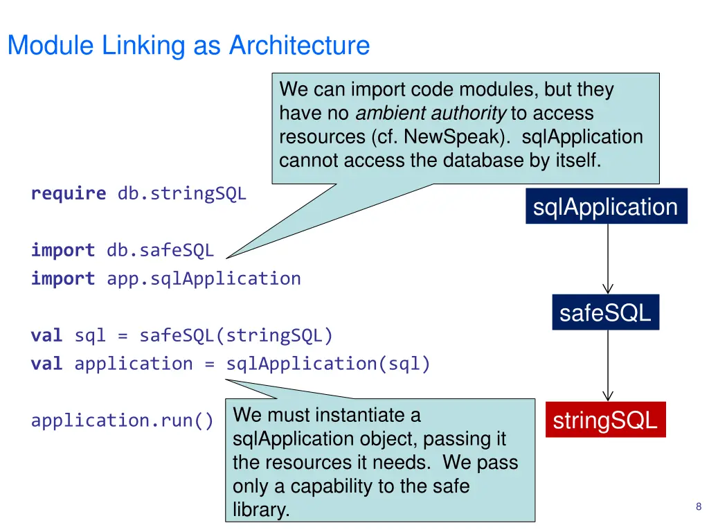 module linking as architecture 1