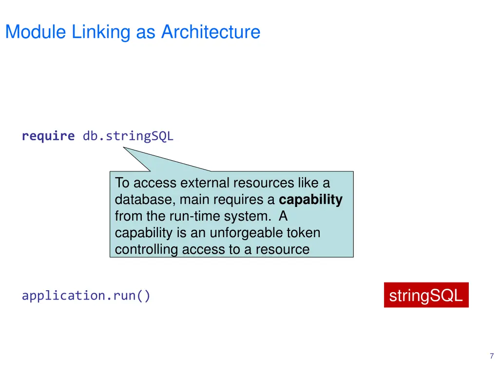 module linking as architecture