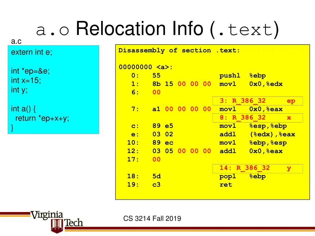 a o relocation info text