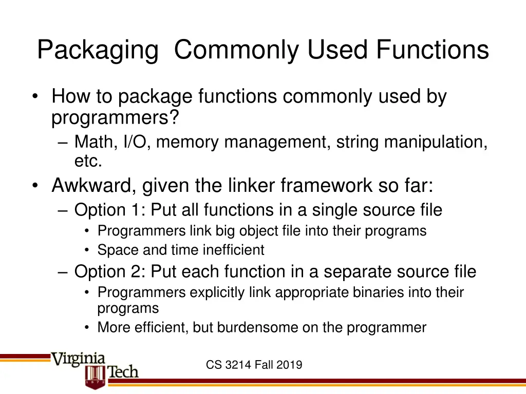 packaging commonly used functions