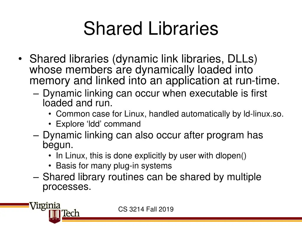 shared libraries