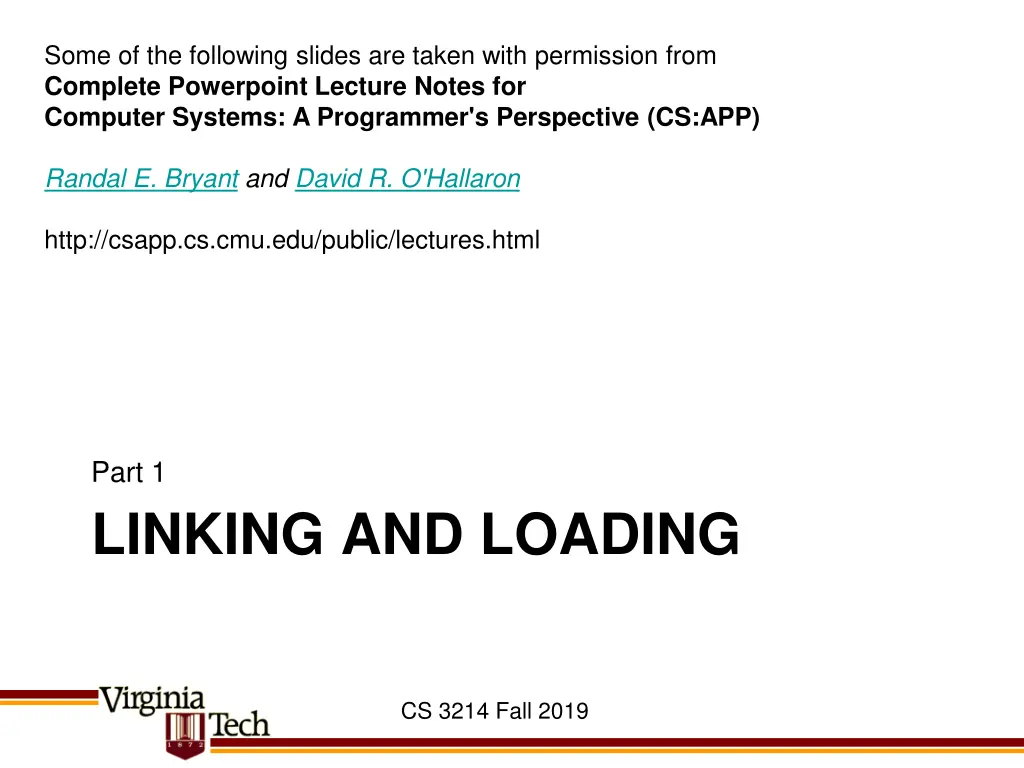 some of the following slides are taken with