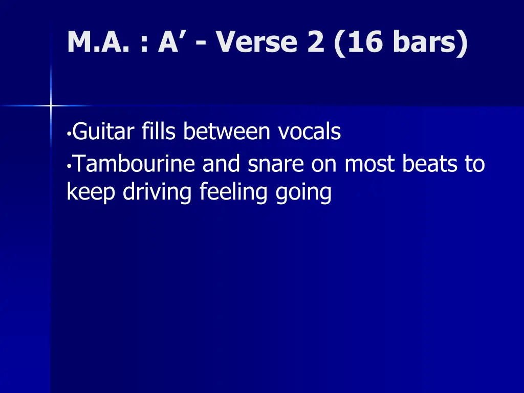 m a a verse 2 16 bars