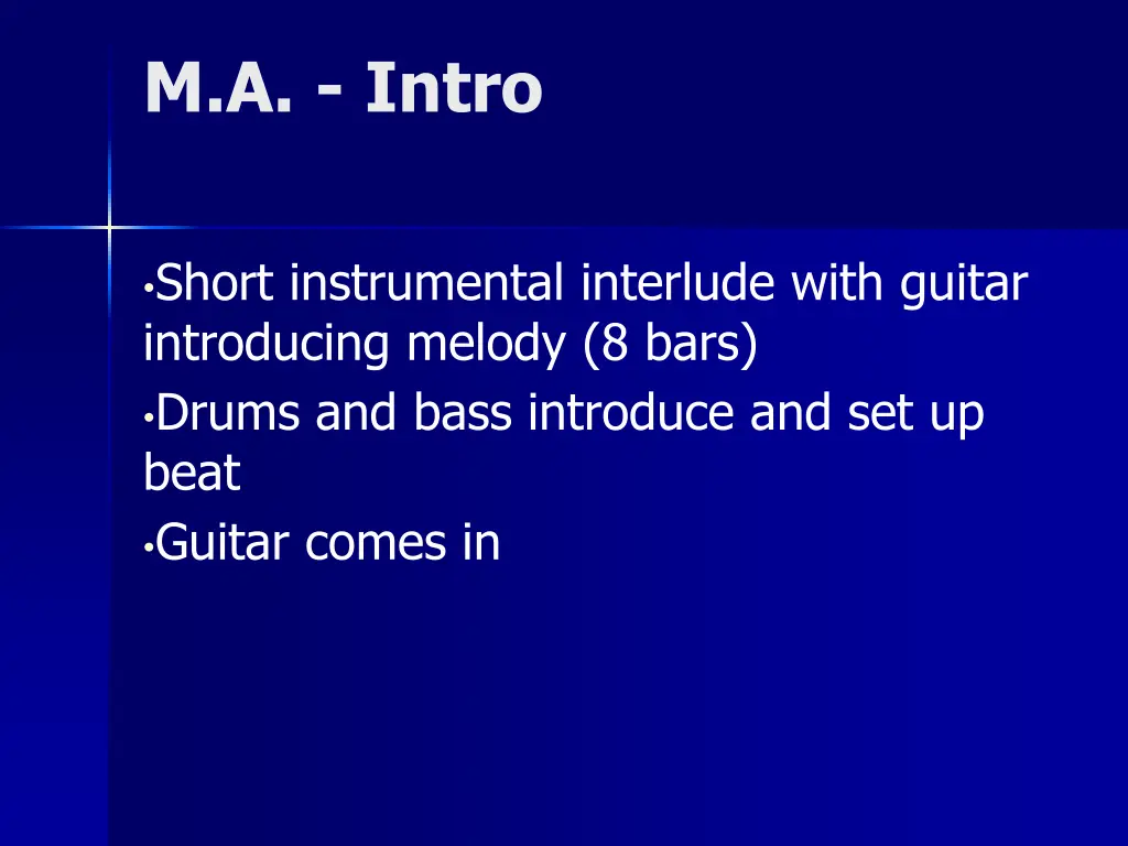 m a intro