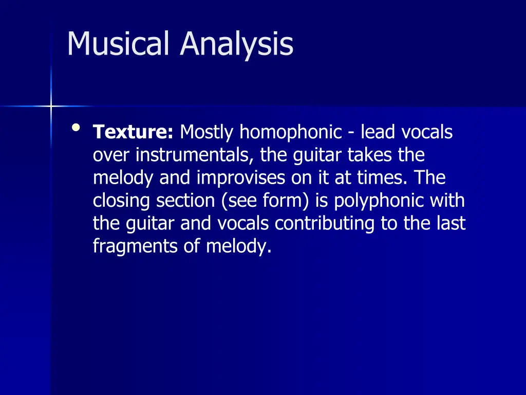 musical analysis 1