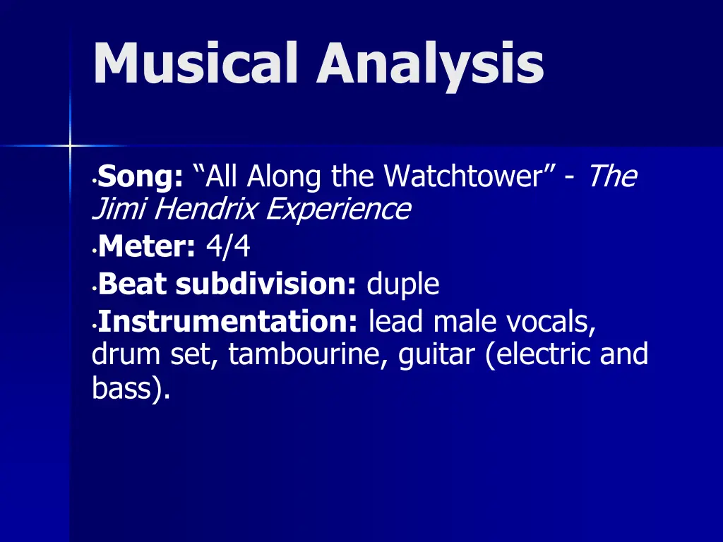 musical analysis