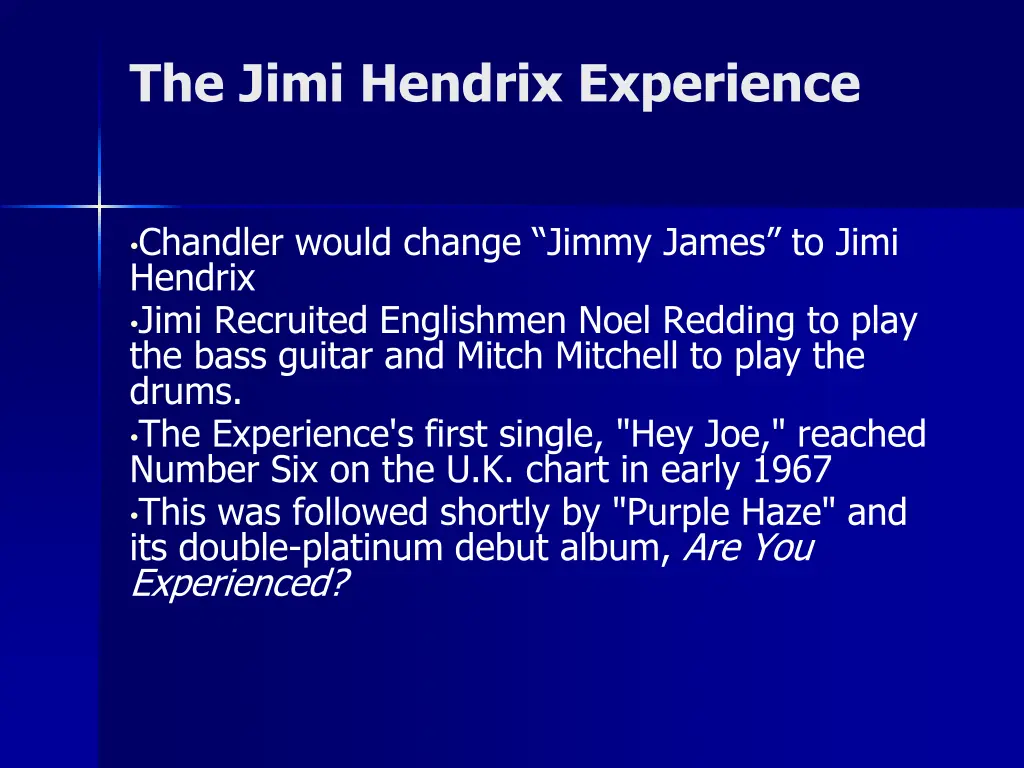 the jimi hendrix experience