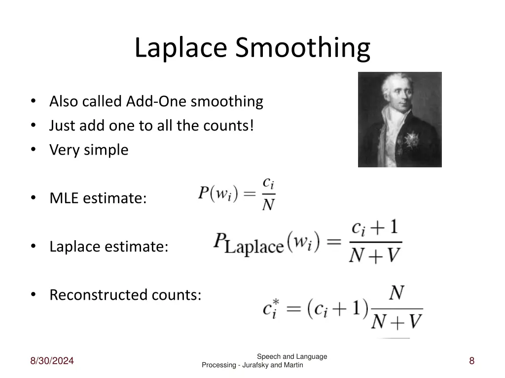 laplace smoothing