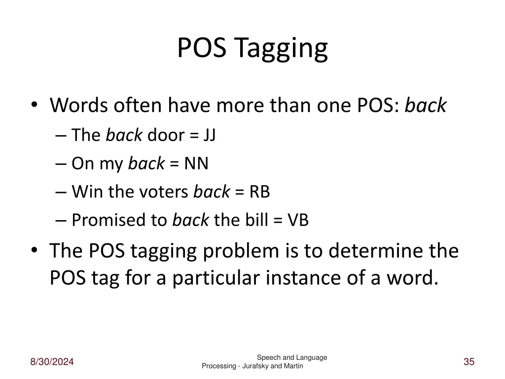 pos tagging 1