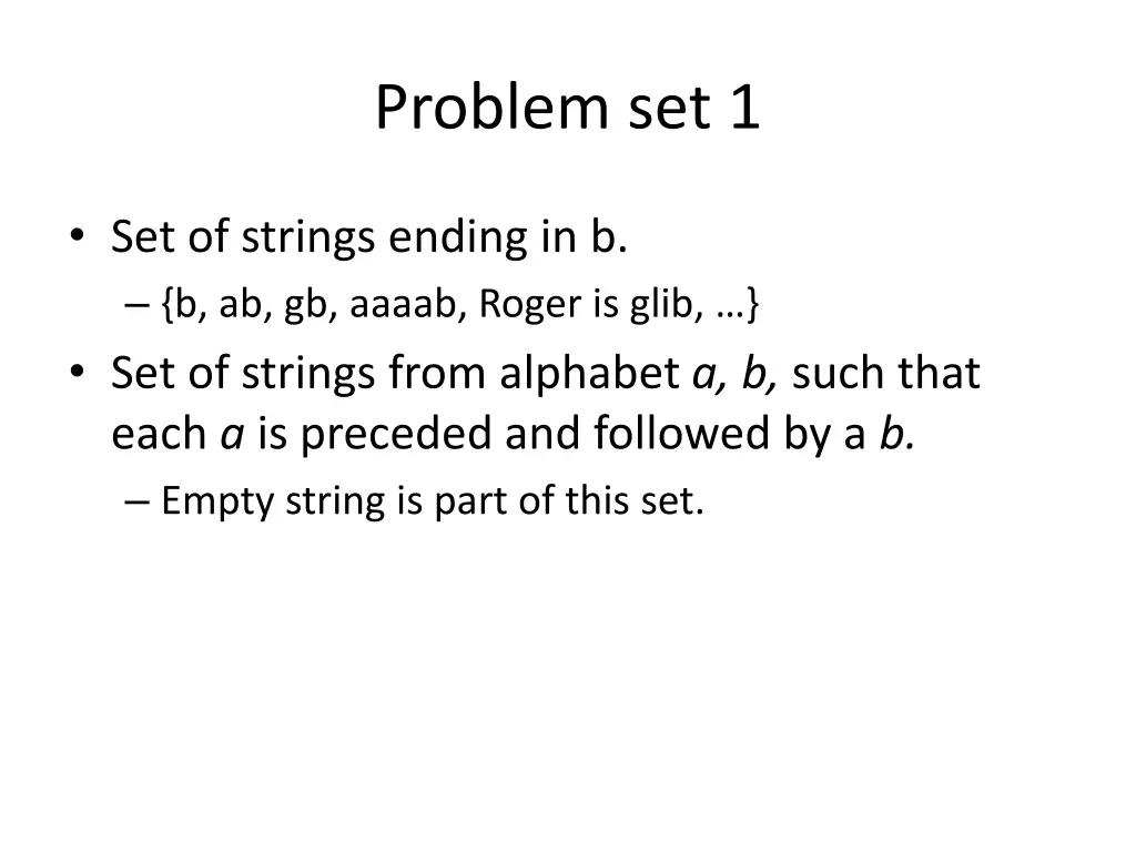 problem set 1 1