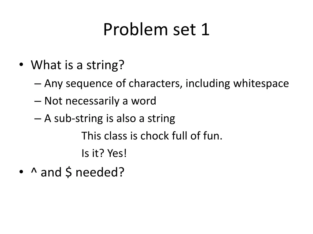 problem set 1