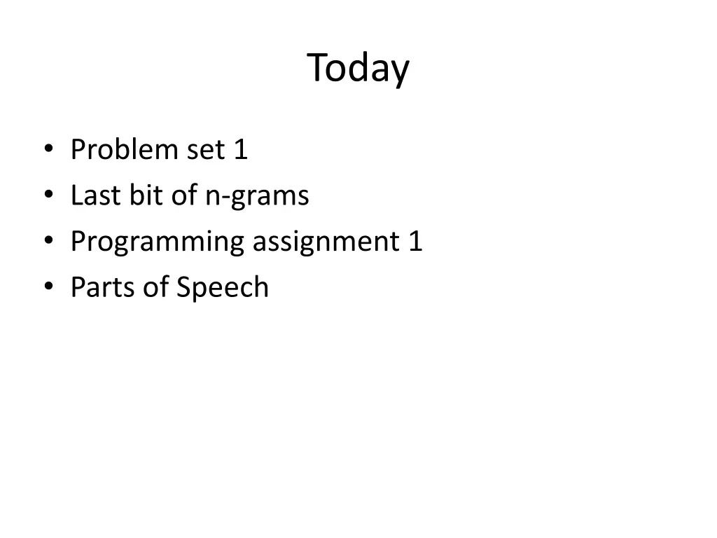 today